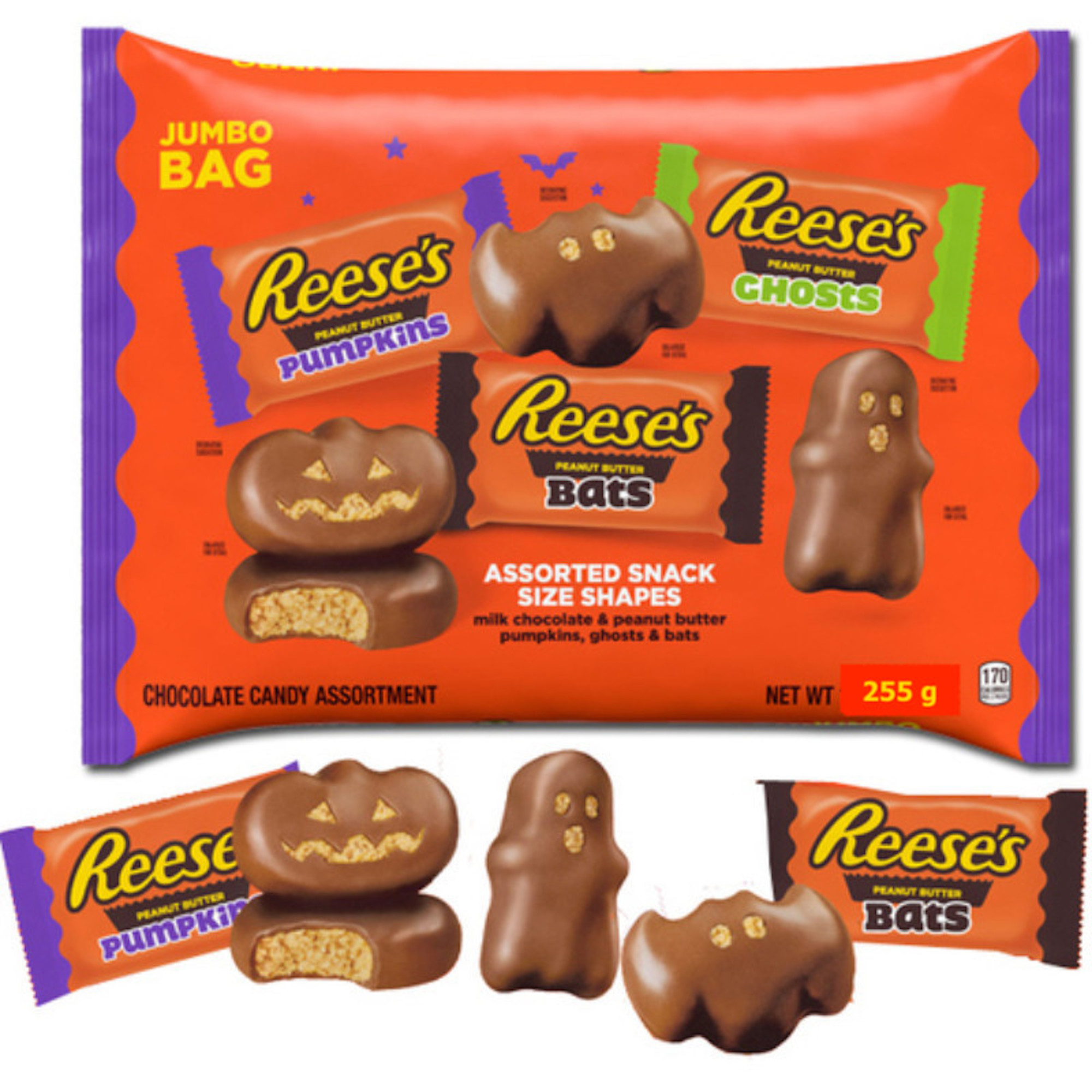 Reese´s Pumpkins, Ghosts & Bats Assorted 255 g Candy Store