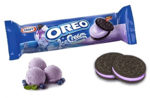 detail Oreo Ice Cream Blueberry 120 g