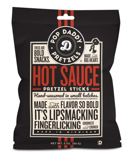 detail Pop Daddy Hot Sauce Pretzel 85 g