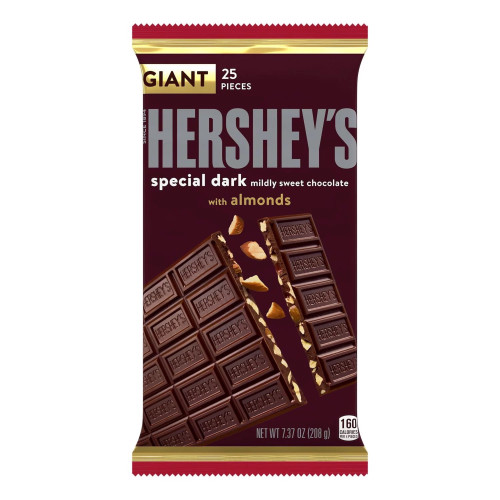 detail Hershey´s Giant Special Dark with Almonds 208 g
