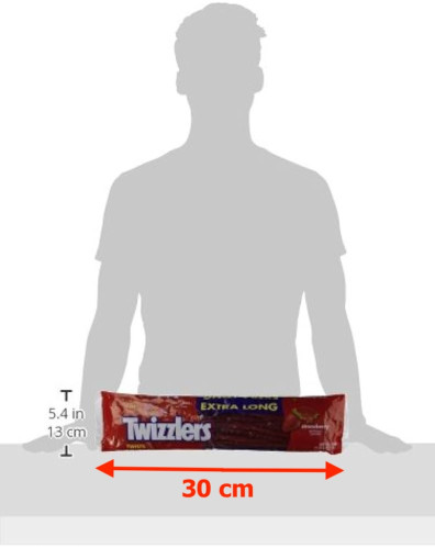 detail Twizzlers Strawberry Extra Long 708 g