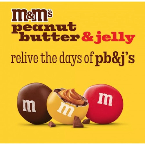 detail M&M's Peanut Butter Jelly 46 g (MHD 30.11.2025)