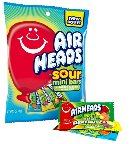 detail Airheads Sour Mini Bars 85 g
