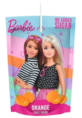 detail Barbie Orange Fruit Drink 200 ml