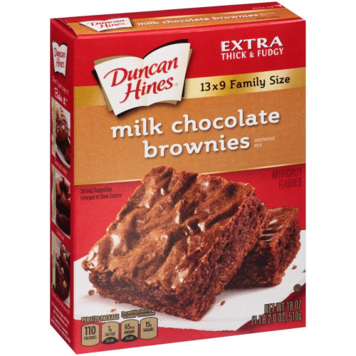 Duncan Hines Milk Chocolate Brownie Mix 510 g Candy Store
