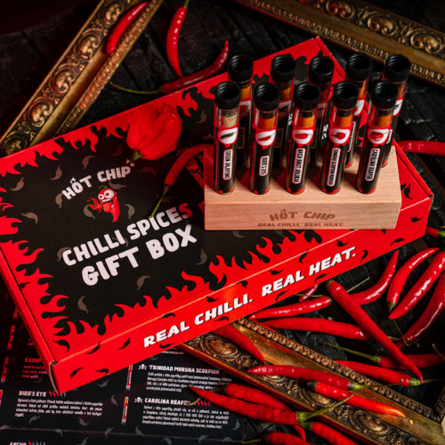 detail Hot Chip Chilli Spices Gift Box 100 g
