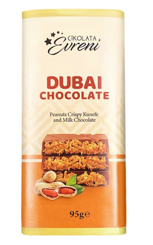 detail Dubai Chocolate Peanuts Crispy 95 g