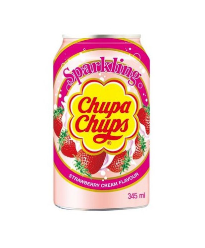 detail Chupa Chups Strawberry Cream 345 ml