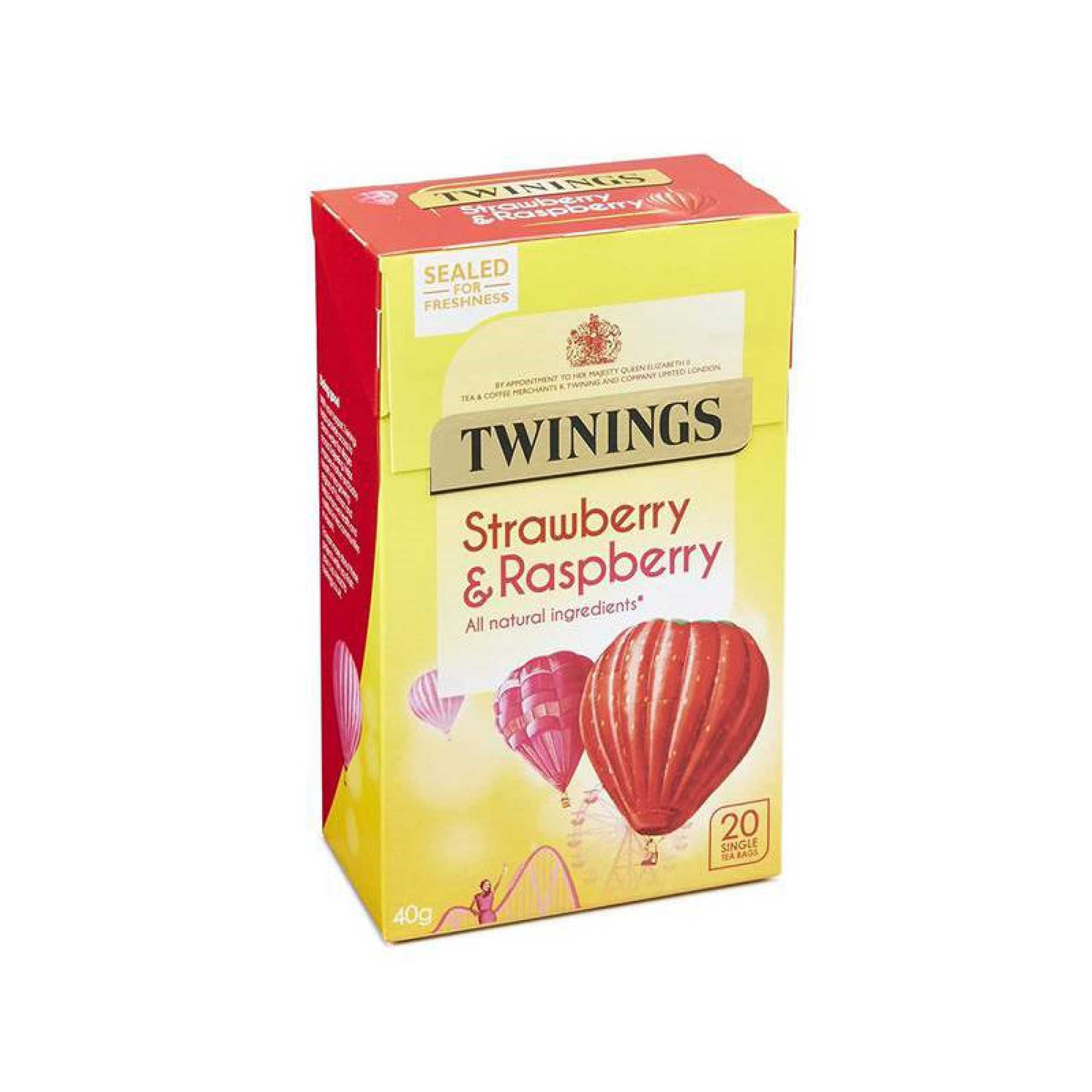 Twinings Strawberry and Raspberry 20 Tea Bags 40 g Candy Store