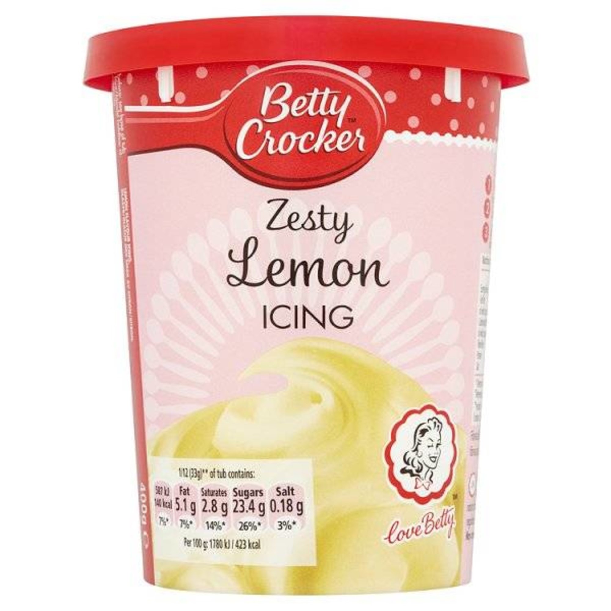Betty Crocker Zesty Lemon Icing 400 g Candy Store